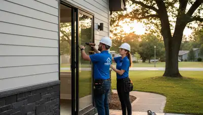 Professional door installation with vinyl siding in Portland, OR by Next Level Exteriors