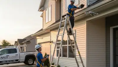 Gutter inspection in Portland, OR by Next Level Exteriors for vinyl siding and water damage protection