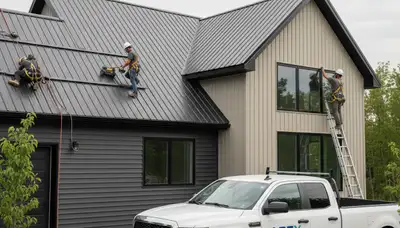 Professional metal roofing installation in Portland, OR by Next Level Exteriors contractors