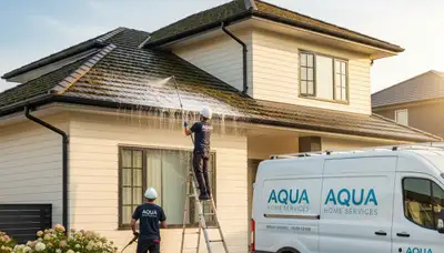 Professional roof cleaning and vinyl siding contractors in Portland, OR enhancing home exteriors
