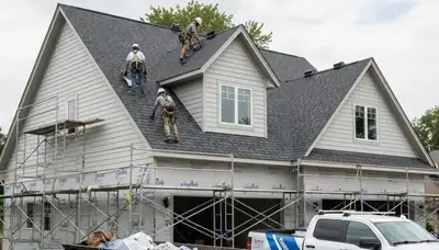 Roof and vinyl siding installation project in Portland OR by Next Level Exteriors