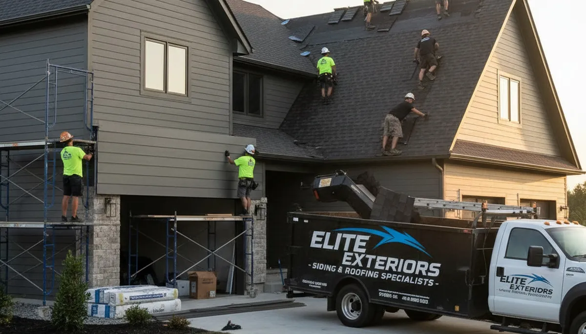 Vinyl siding contractors improving home exterior in Portland, OR with weather-resistant materials