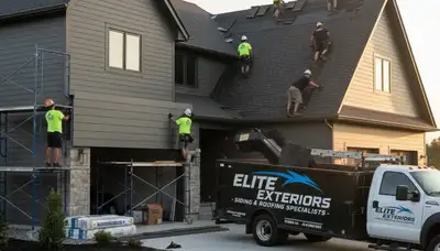 Vinyl siding contractors improving home exterior in Portland, OR with weather-resistant materials