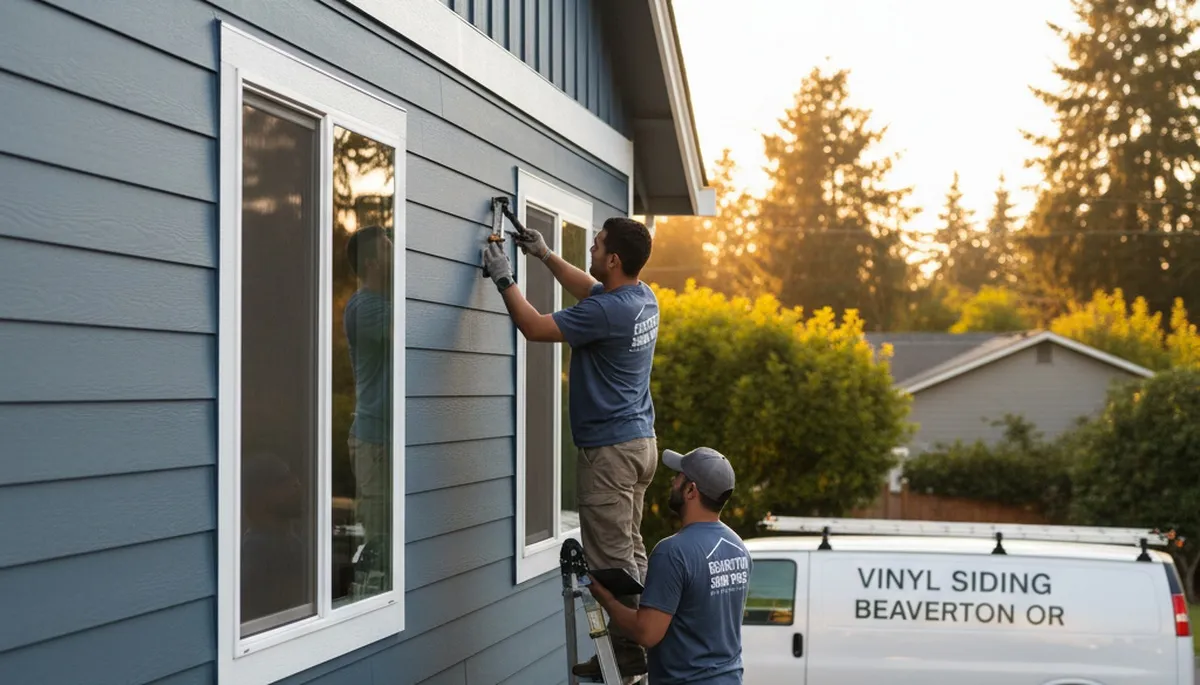 Professional vinyl siding installation by contractors in Portland, OR homes
