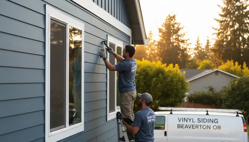 Professional vinyl siding installation by contractors in Portland, OR homes