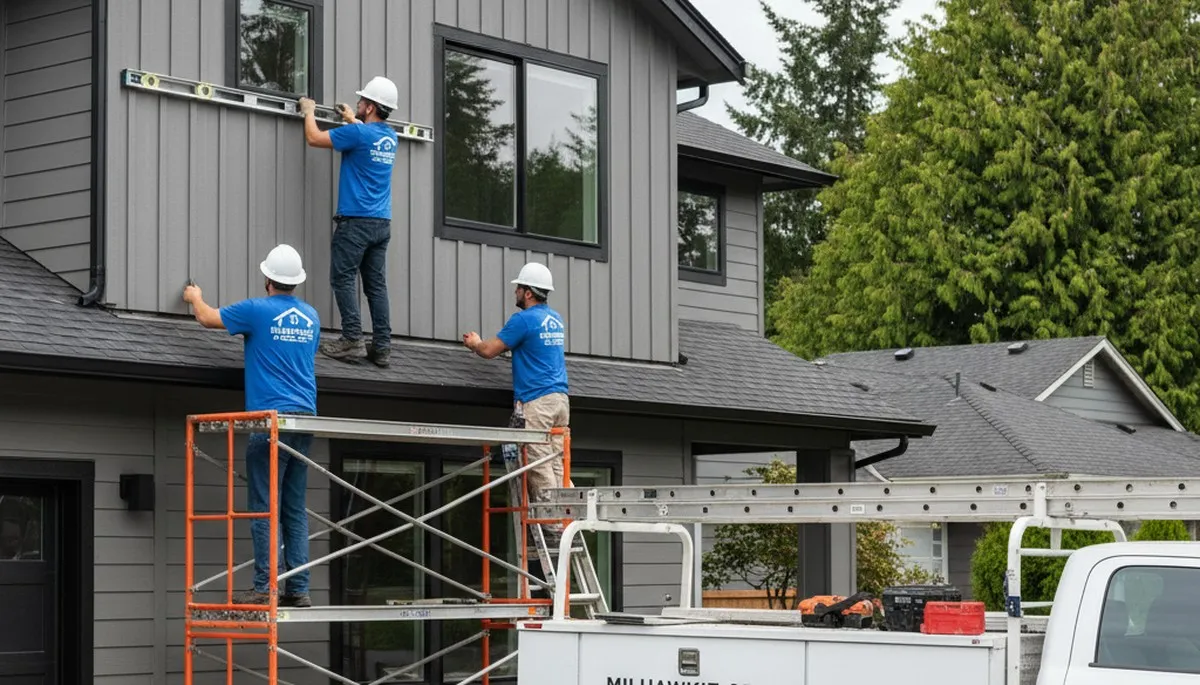 Vinyl siding installation by Portland, OR siding contractors for a home exterior upgrade