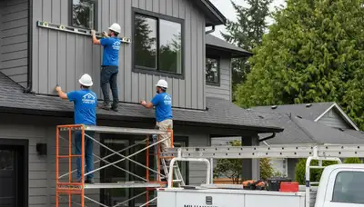 Vinyl siding installation by Portland, OR siding contractors for a home exterior upgrade