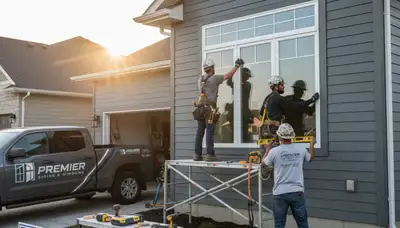 Professional window installation on home with vinyl siding in Portland, OR by Next Level Exteriors