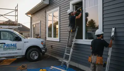 Vinyl siding and window installation by Portland OR contractors Next Level Exteriors