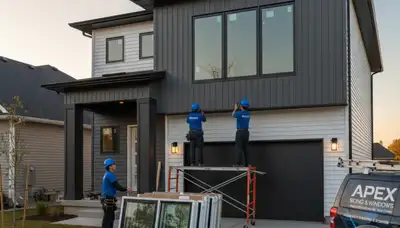 Professional window replacement and vinyl siding installation in Portland, OR home exterior